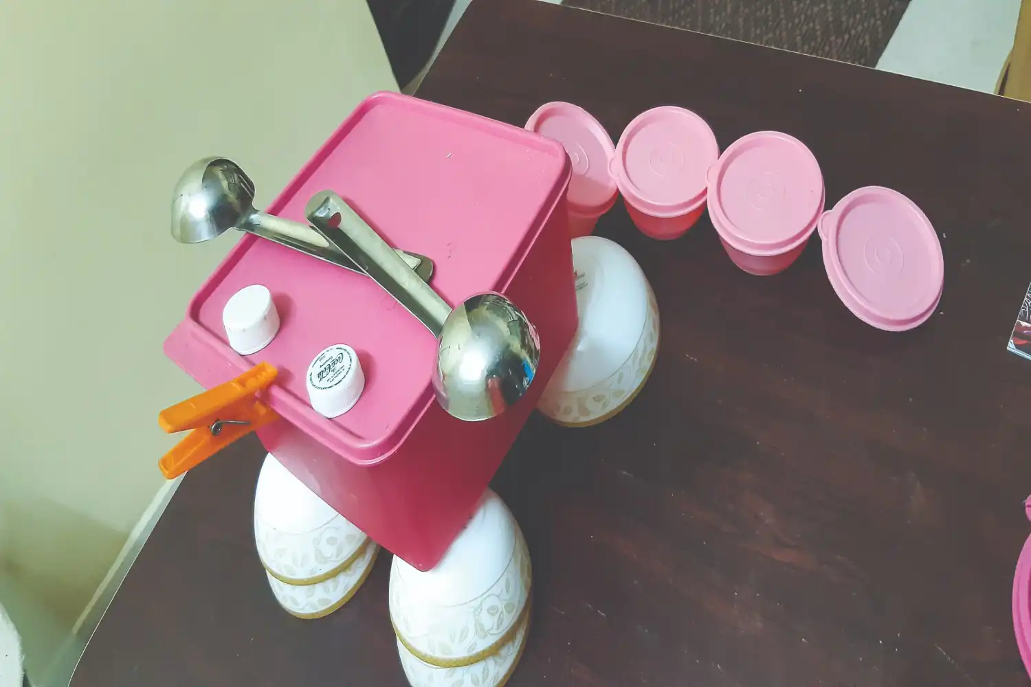 Creating a sculpture of your favourite animal using found materials