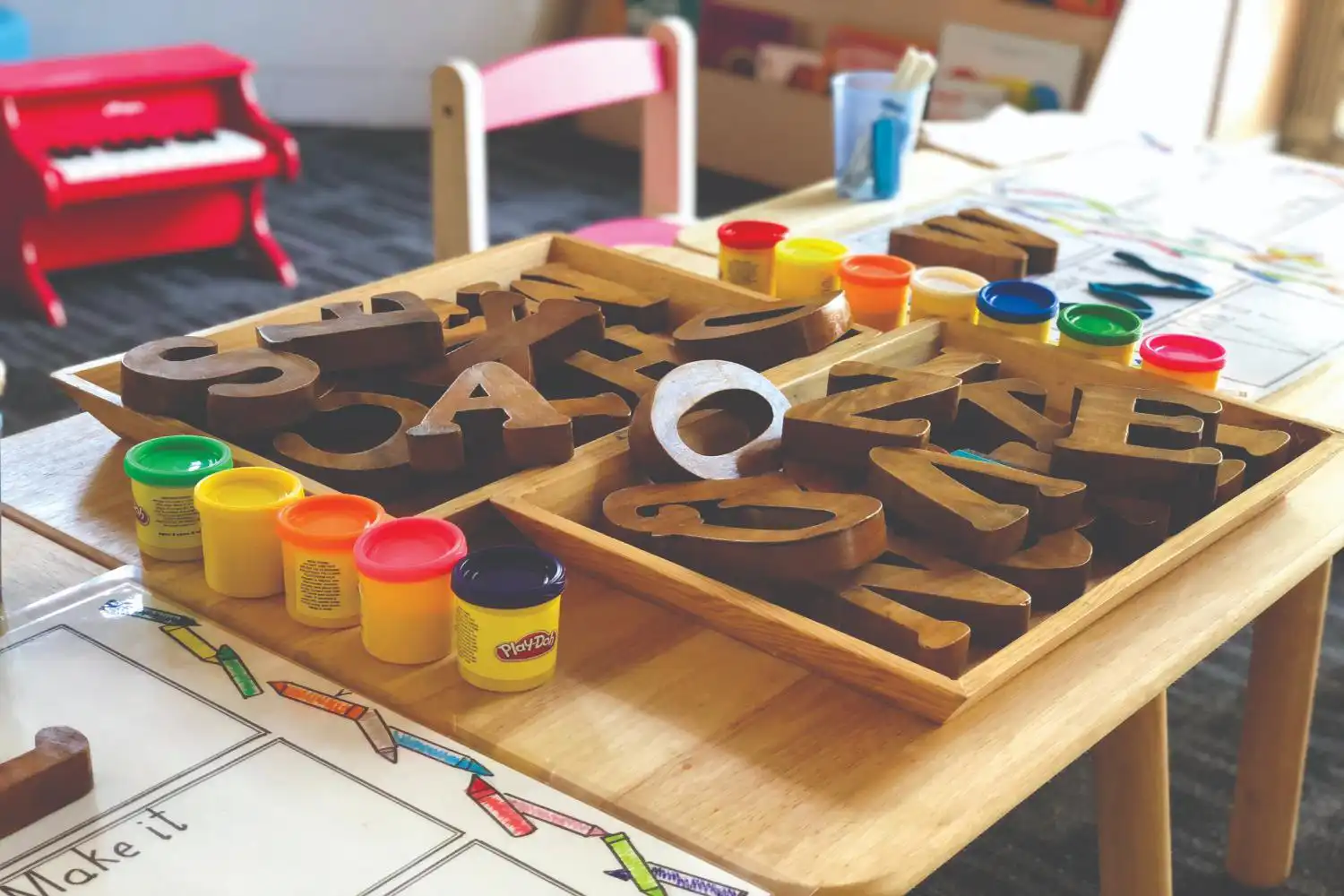 Letters and colouring