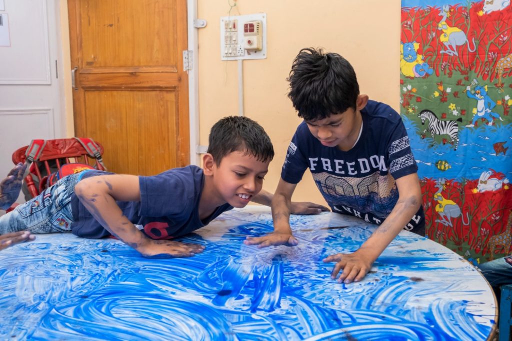 Children playing together