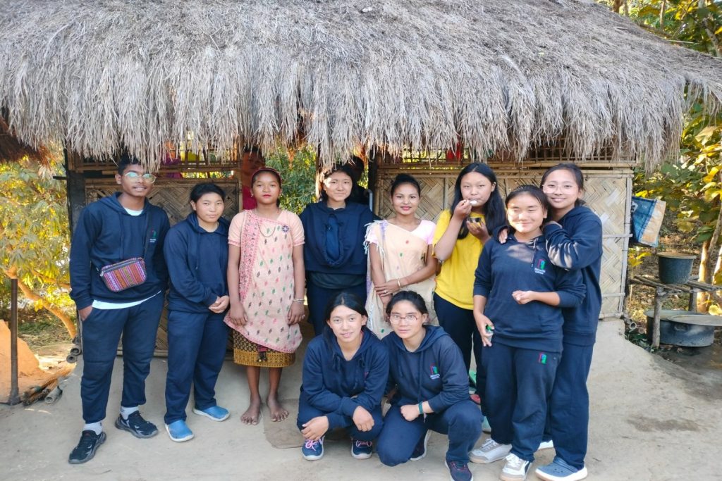Students immersed in a tribal community during their annual education trip