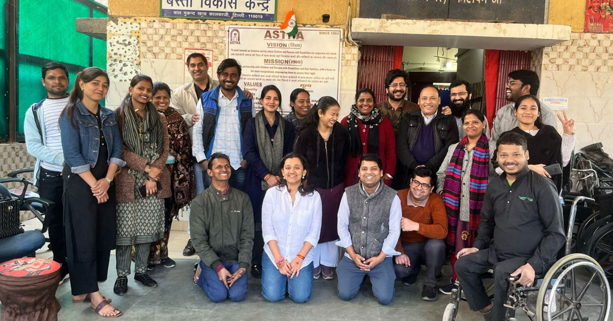 A group picture from a visit in February when I met everyone and reviewed ‘Ek ASTHA anek kahaniya’ over a team lunch